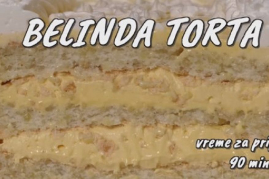 BOGATA I IZDAŠNA POSLASTICA OD BELE ČOKOLADE I BADEMA Belinda torta, fantastično kremasta