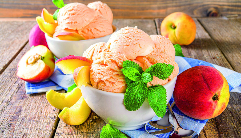 sladoled sa breskvama