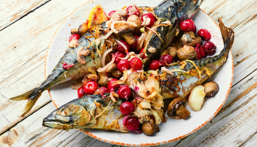 riba punjena pečurkama