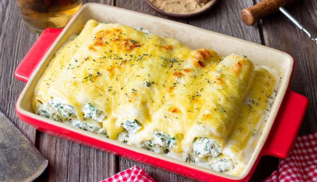 kaneloni sa spanaćem i sirom