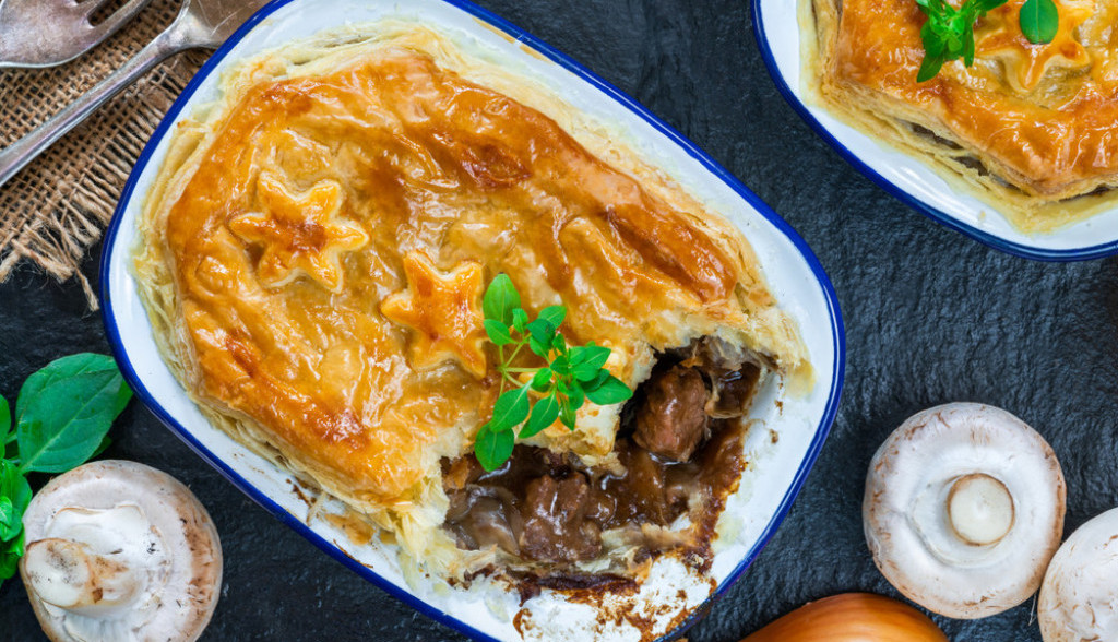 posna pita sa pečurkama i lukom