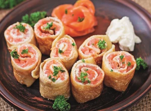 ELEGANTNI ZALOGAJI SA LOSOSOM Fina zakuska, a recept je jednostavan i brzo se pravi