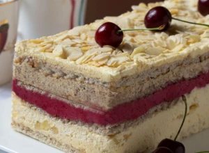 FENOMENALNA POSNA MOSKVA ŠNIT TORTA Slatka voćna  fantazija, prste da poližete