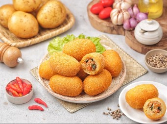 KROKETI OD KROMPIRA SUPER IDU UZ RIBU Spolja hrskavi, a iznutra mekani