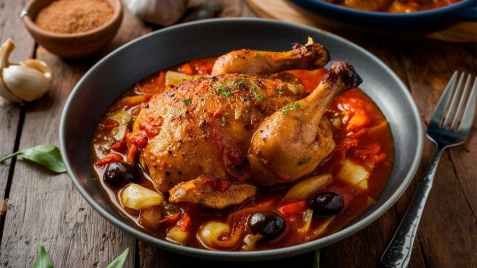 PEČENO PILE SA MASLINAMA RAJ ZA NEPCA Simfonija ukusa u svakom zalogaju