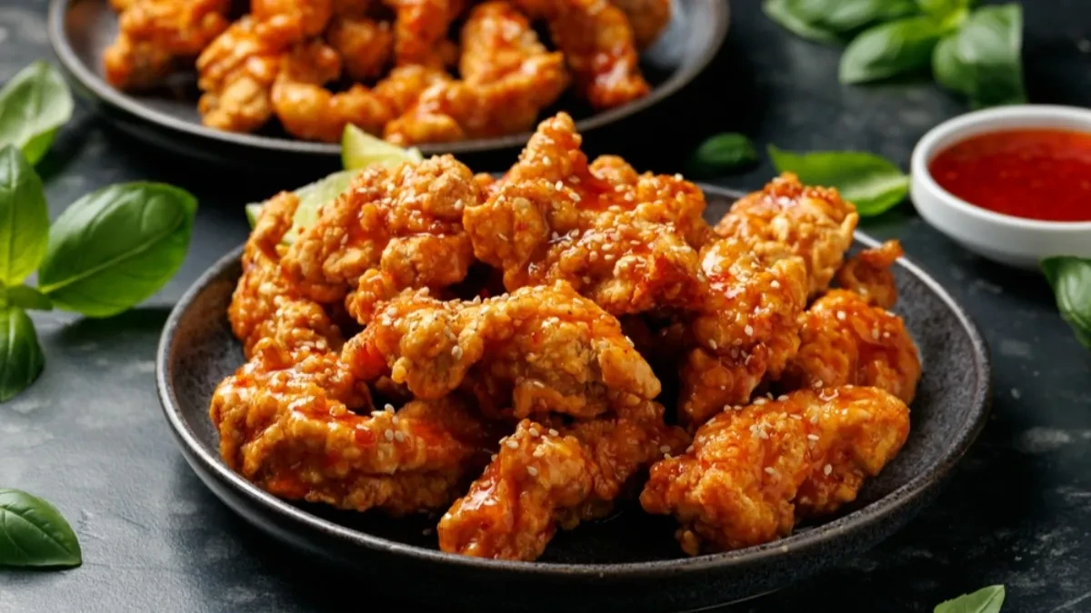 HRSKAVA PILETINA SA SUSAMOM Savršen brzi ručak, a meso se lepi za prste