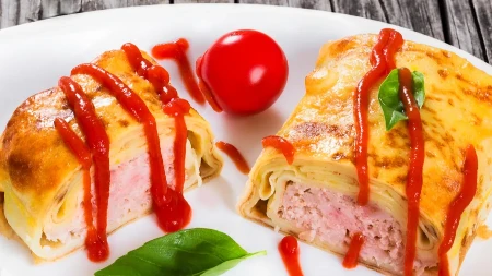 ZAPEČENE PALAČINKE SA MESOM Baš ovako ih pravi Steva Karapandža