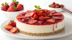 LAŽNI ČIZKEJK SA JAGODAMA GOTOV ZA NEKOLIKO MINUTA Posan i nema rerne