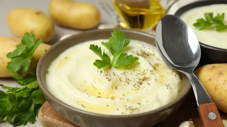 Aromatični pire krompir sa belim lukom Prilog koji super ide uz meso i otvara apetit