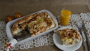 Domaća gibanica sa kefirom se lista kao knjiga: Ješćete je za doručak, ručak i večeru